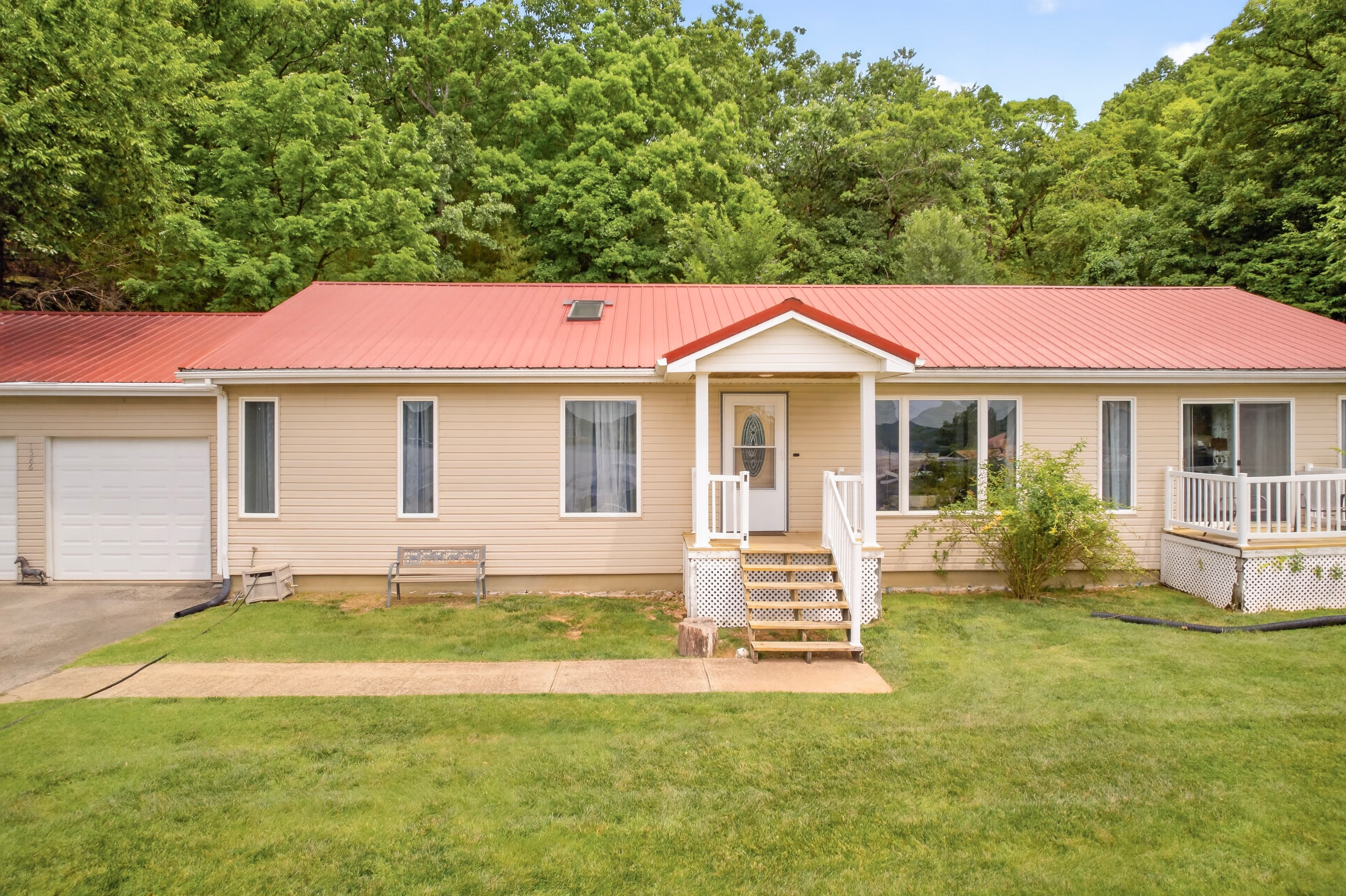 Front of house with yard